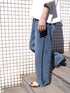 SIDE PLEATED DENIM PANTS / Y242-31045 /【 L-BLUE 】